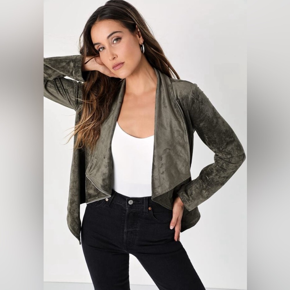 Lulus Wild at Heart Faux Suede Jacket XS